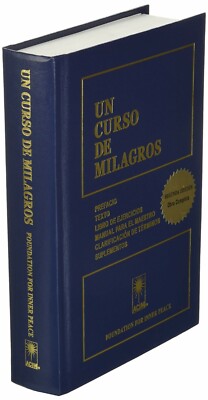 Libro Un Curso De Milagros En Español Fisico Nuevo Con Envio Pasta Dura 1376 Pag