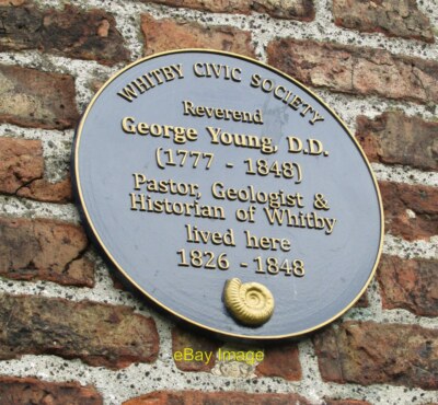 Photo 12x8 No.1 St Hildas Terrace  #2 This Whitby Civic Society plaque can c2014