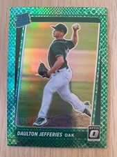 2021 Optic green dragon rc DAULTON JEFFRIES #ed 62/88! Oakland Athletics