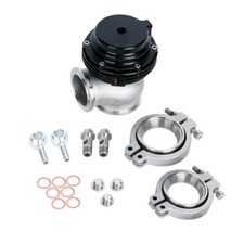 38mm Turbo Charger Manifold Black 20 Psi Compact 2-bolt External Wastegate