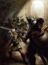 The Legend Of Zelda 9"x12" Pinup Art Print Poster - TWILIGHT PRINCESS GAME ART