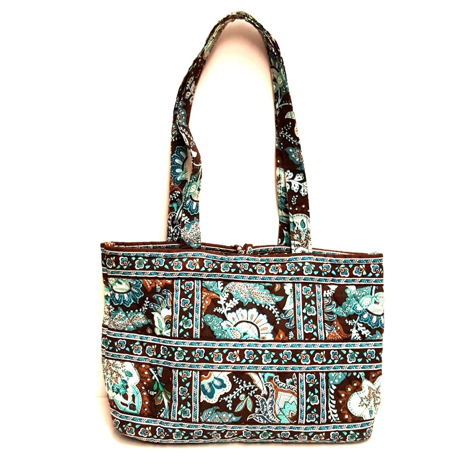 VERA BRADLEY Java Blue Little Toggle Tote Bag Pur… - image 3