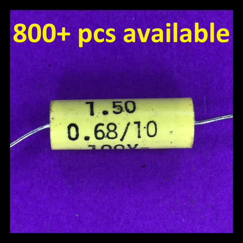 10-Pack Philips 0.68uF 680nF 100V MKT Capacitors - Metalized Polyester Film, Orange (Electronics Components)