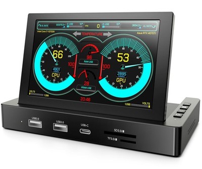 5-Inch Mini Monitor with USB HUB  Raspberry Pi Mount Holes And Built-in Speakers