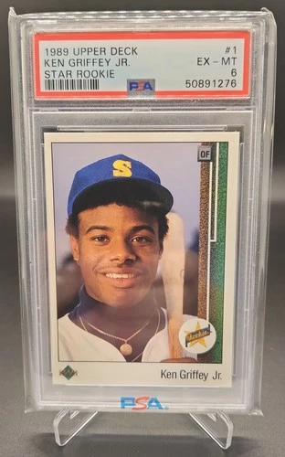 1989 Upper Deck Ken Griffey Jr. #1 RC Mariners PSA 6 50891276