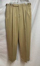 VTG Polo Ralph Lauren Golf Pleated Pants Khaki Chinos USA Men's 33 x 30