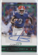 2021 Leaf Ultimate Draft 1991 Rookie Emerald Spectrum /25 Trevon Grimes Auto 4xw