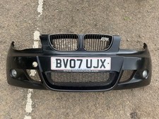 BMW 1 Series 2007-2011 MSport Front Bumper Complete With Grill & Fog Light Black