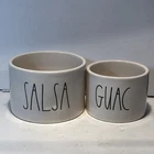 Rae Dunn Artisan Collection by Magenta: Ceramic Signature Salsa & Guac Bowls