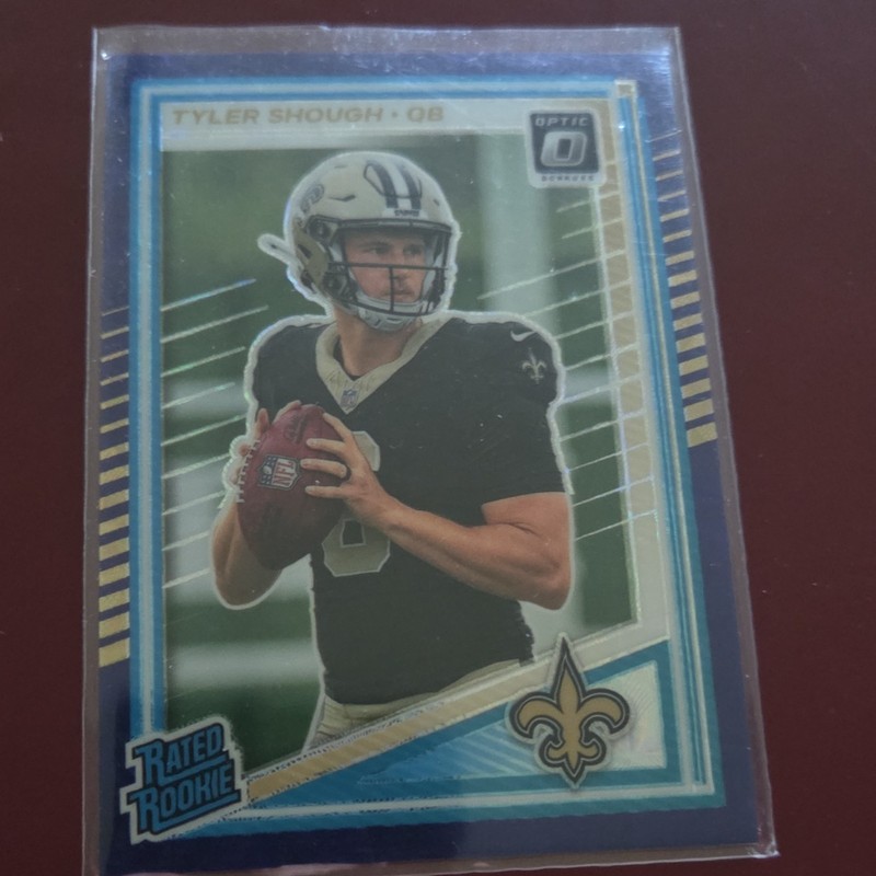 Panini 2025 Donruss Football Tyler Shough #304 Saints Rated Rookie Optic