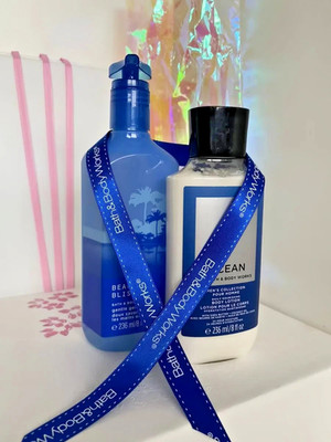 Bath & Body Works Ocean Geschenkset Lotion 8 Unzen & sanfte Handseife 8 Unzen