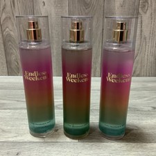 3PC BATH  BODY WORKS ENDLESS WEEKEND FINE FRAGRANCE MIST SPRAY 8 OZ