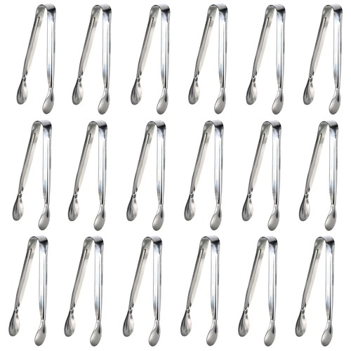 18PCS Mini Tongs for Appetizers, 5Inch Serving Tongs, Ice Tongs Appetizer Ton...