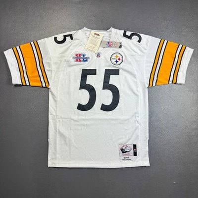 100% Authentic Joey Porter Mitchell Ness 2005 Super Bowl Steelers Jersey 48 XL