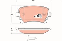 Bremsscheiben-BremsbeläGe-Kit TRW Automotive GDB1516 FüR OE 4B3 698 451