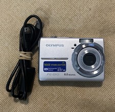 Olympus FE-190 6.0MP Digital Camera w/ USB Cable - For Parts Untested No Battery