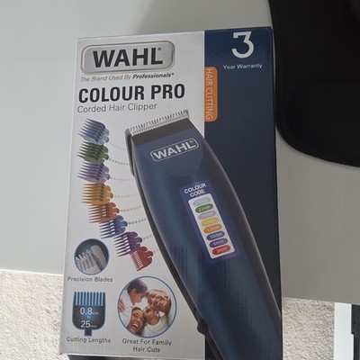 Wahl Mens Colour Pro Corded Hair Clipper Trimmer Grooming Set Haarschnitt Friseur