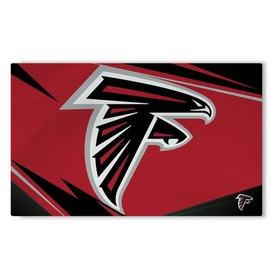 Northwest The Company NFL Washable Rug, 36'' x 60'', Shredder, Team Colors (Atl...