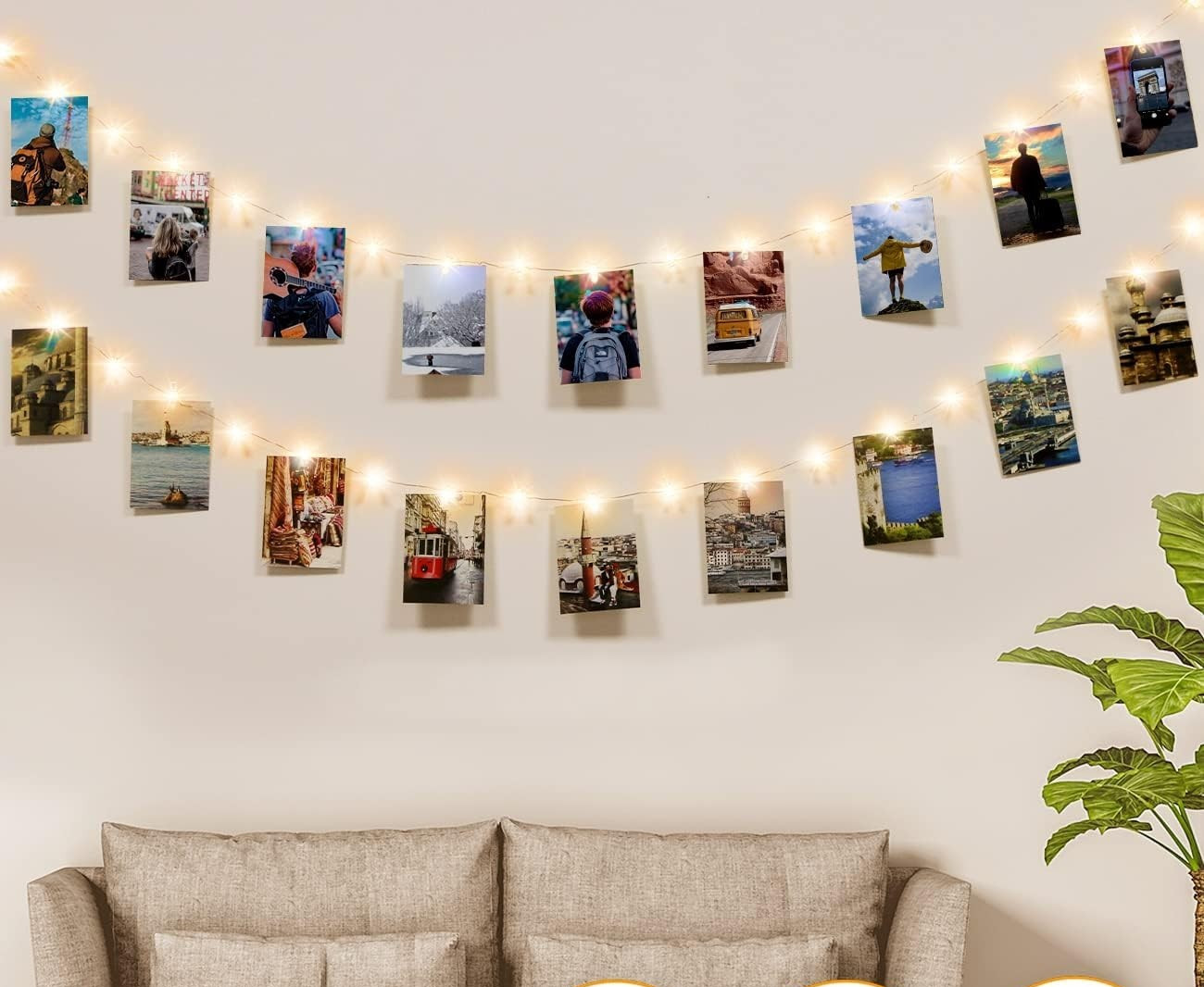 Kolpop Led Photo Clip String Lights 5M Photo Peg Fairy Indoor Wire Hanging New