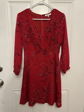 Madewell | Hazelwood Wrap-Front Mini Dress in Windswept Floral Size 0