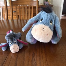 Vintage Fisher-Price Ask Me More Eeyore Talking Plush Toy Works 1999 Plus Small