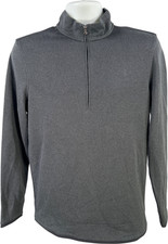 Under Armour Men s Gray 1/4 Zip ColdGear Sweater Fleece Pullover Sweatshirt - S