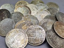 Münzknöpfe Trachtenknöpfe 21 Stk 20 Kreuzer Salzburg Tracht Silber