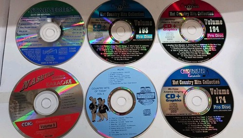 Karaoke CDG Lot 6 Country Discs Chartbuster Pro Sound Choice DK Nashville