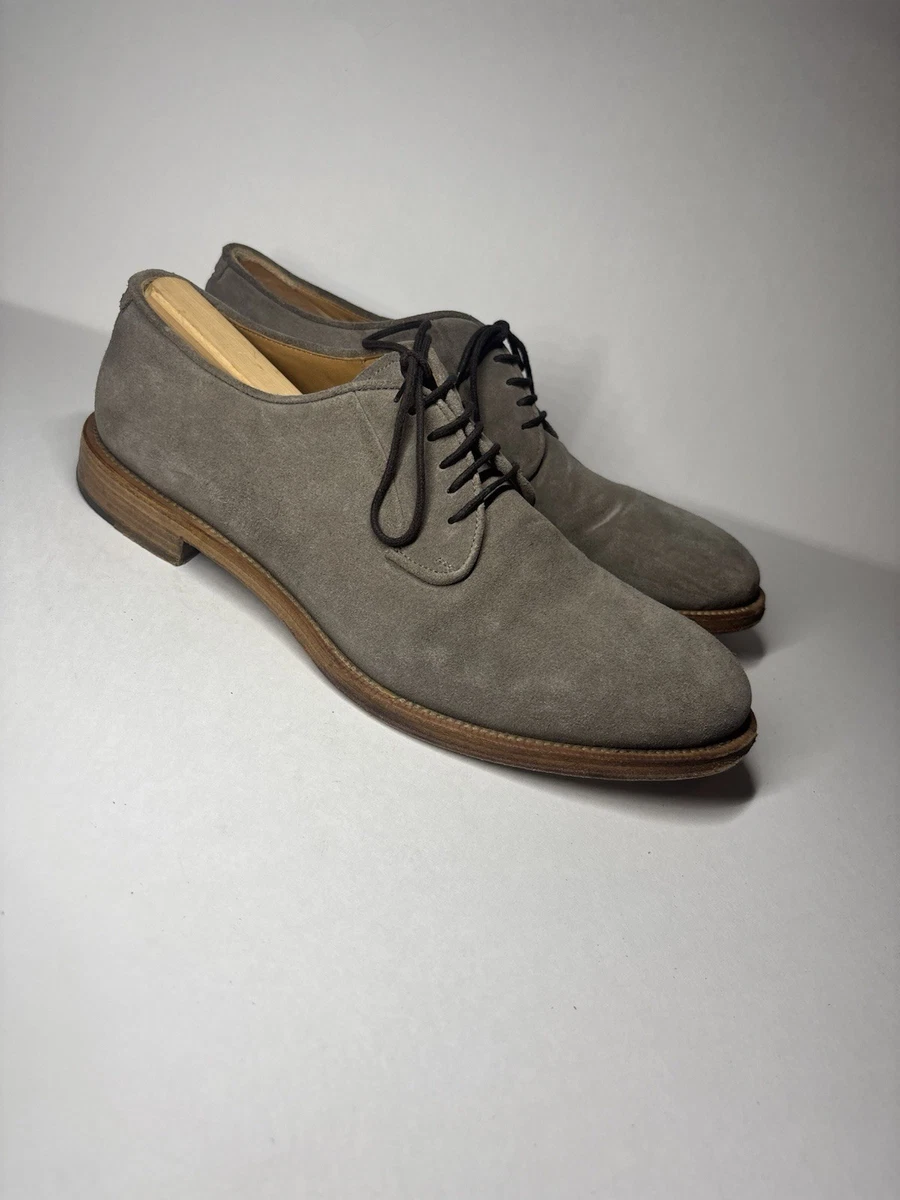 Barneys NY 9.5 grey suede dress shoe Gray Barneys New York Casual Shoes for Men for sale | eBay main image 4