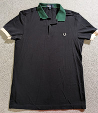 Fred Perry Men s Navy Blue Short Sleeve Collared Polo Shirt / Size Med