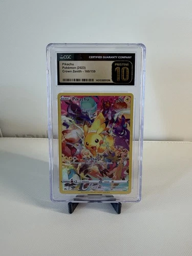2023 POKEMON CROWN ZENITH SECRET RARE #160 PIKACHU CGC 10 PRISTINE