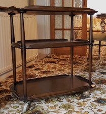Ercol 3 Tier Serving Table Trolley Model 458 Tea Trolley