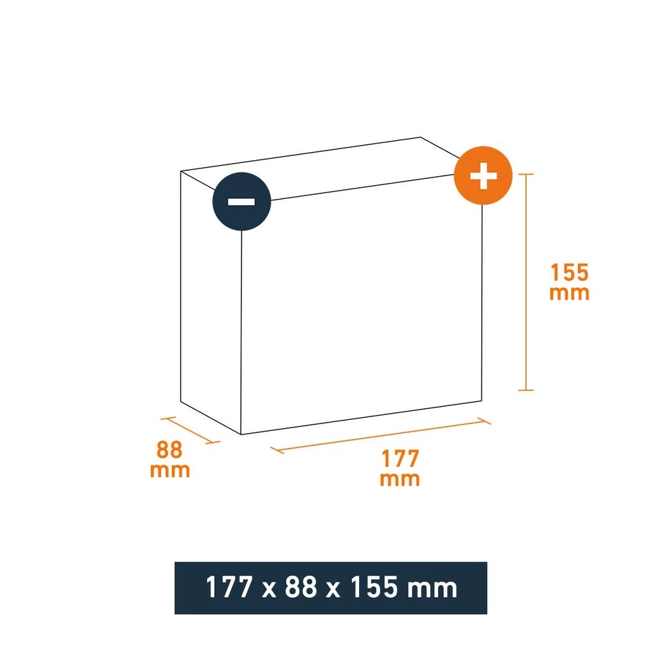 12V YTX20L-BS 20Ah AGM Motorradbatterie Motorrad Roller Batterie Akku YTX20HL-BS - Bild 2 von 2