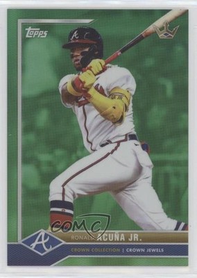 2022 Topps X Bobby Witt Crown Collection Jewel 58/75 Ronald Acuna Jr #4 o7m