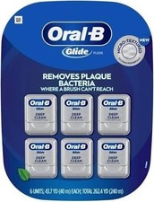 Oral-B Glide Cool Mint Deep Clean Floss, 6 Count, Glide Dental Floss 787.4 Foot