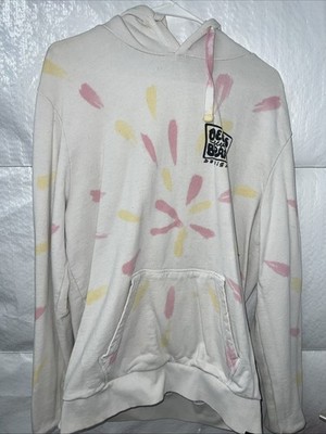Deus Ex Machina Sweatshirt Hoodie Mens Size Large White Surfboard Designs
