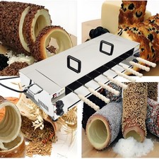 220V Chimney Cake Roll Oven Maker Electric Ice Cream Cone Machine 6KW