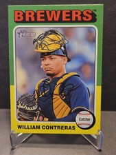 2024 Topps Heritage Mini William Contreras #174 Milwaukee Brewers MLB Baseball