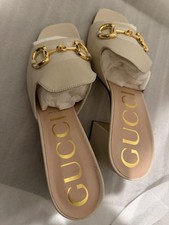 New Authentic Gucci Women Sandals white . Eu Size 39.5