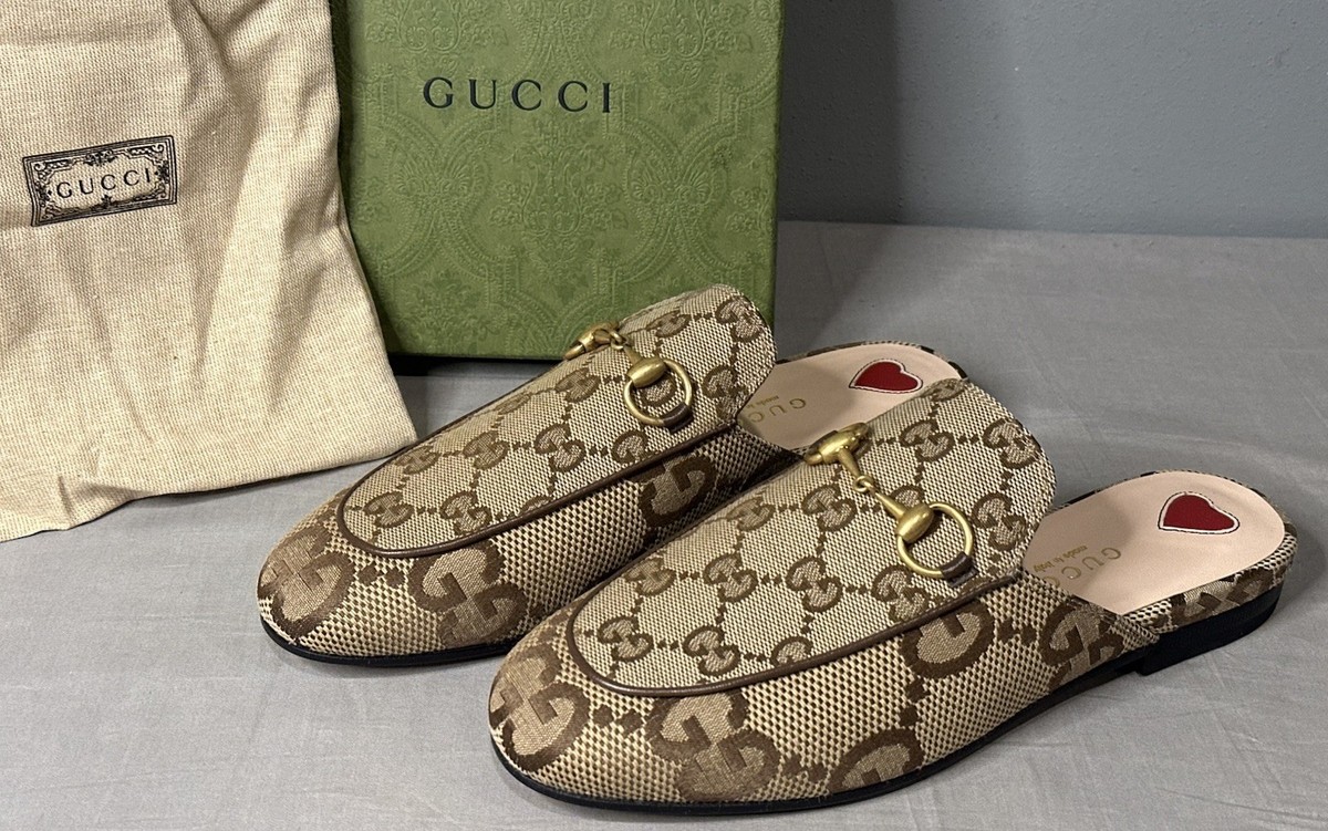 Gucci GG Princetown Slipper Ebony Mules Women’s Size 35 (US 5) Authentic