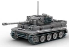 Buildarmy WW2 Tiger1 Tank Grey Ausf.E Brick Model Building Block 1157pcs