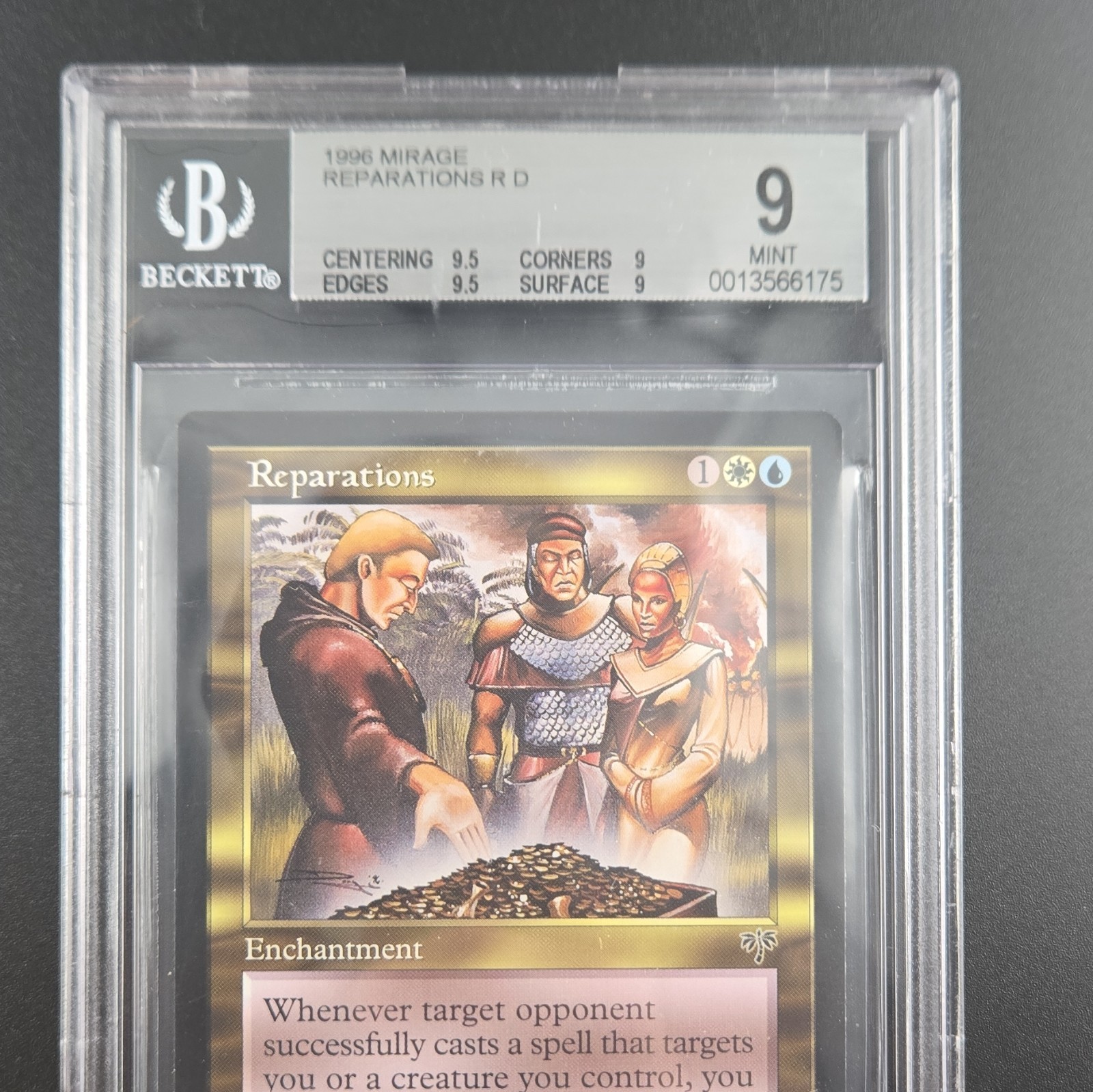 Wizards of the Coast MTG Mirage 1996 Reparations BGS 9Q++ Beckett Reserve List