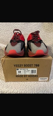 adidas Yeezy Boost 700 Hi-Res Red Low-Top Lace Up Men's Sneakers HQ6979