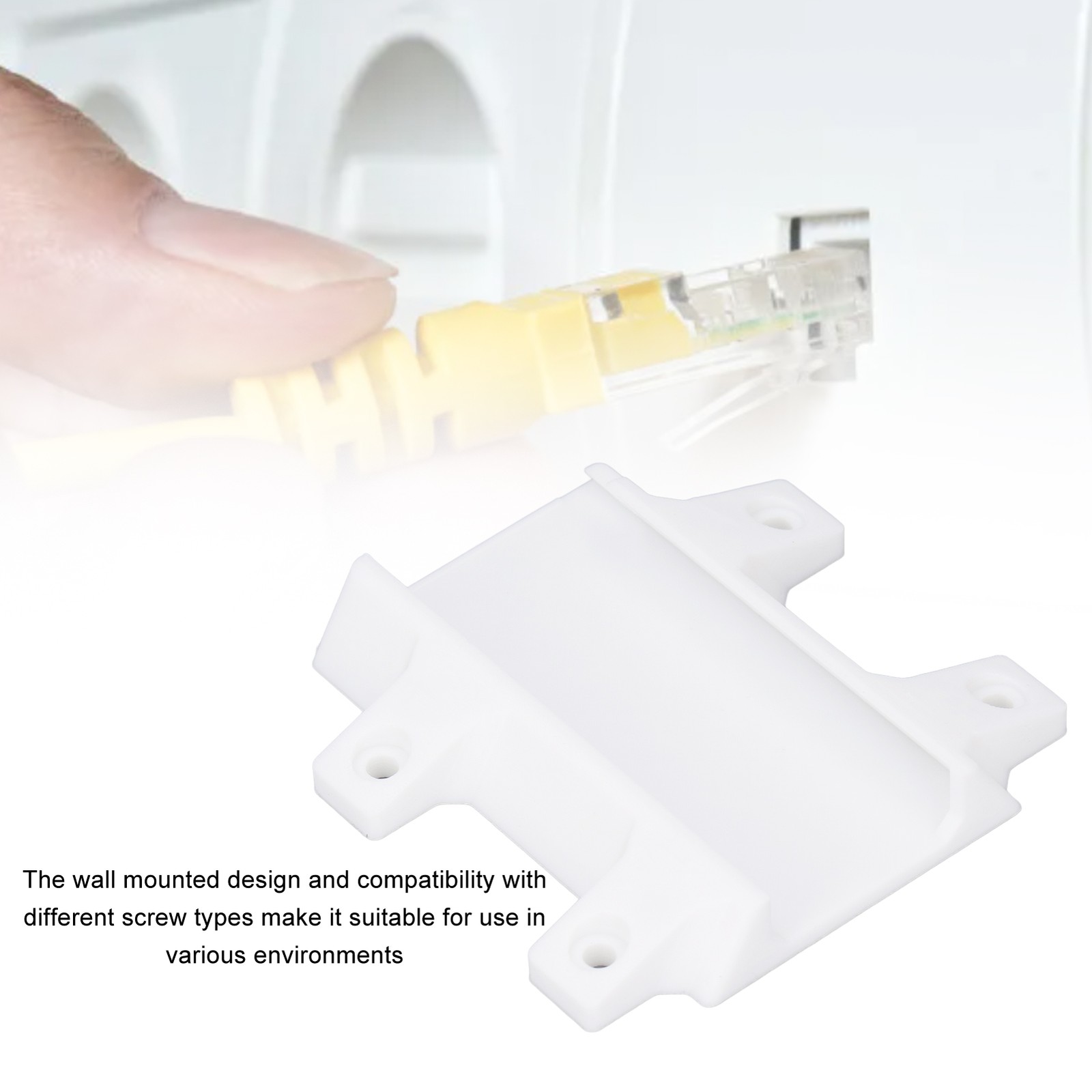 New Ethernet Adapter Wall Bracket Sturdy Structure Ethernet Adapter Wall Mount
