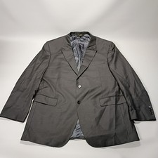 Jos A Bank Signature Gold Blazer Mens 43L 100 Wool Sport Coat Suit Jacket Black
