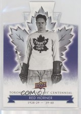 2017 Upper Deck Toronto Maple Leafs Centennial Blue Die-Cut Red Horner HOF 2d8
