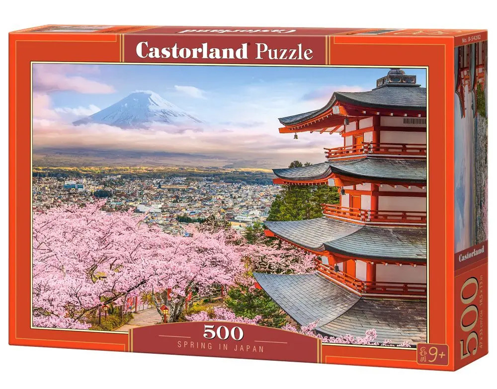 5904438054282 Puzzle 500 elementów. Wiosna w Japonii Castorland