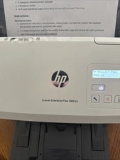 HP ScanJet Enterprise Flow 5000 s4 Color Duplex USB Scanner L2755 w/ Power Cord