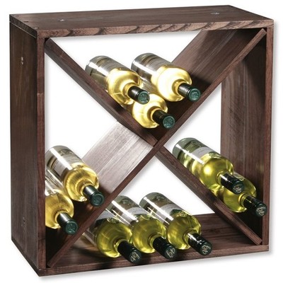 KESPER 69241  | Weinregal aus Kiefernholz für 24 Flaschen, 50 x 50 x 25 cm