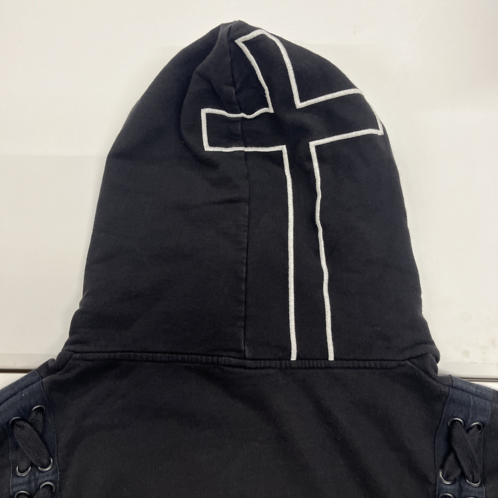 Preach Black Small Oversized Drawstring Hoodie - image 8